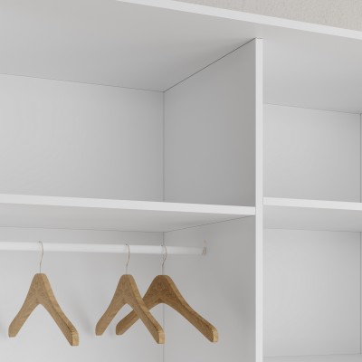 Szafa Przesuwna TAVI 120 cm z Lustrem Szafa Dwudrzwiowa z Szufladami