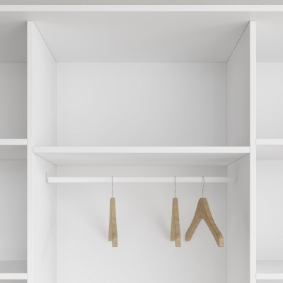 Szafa Przesuwna NISSE 120 cm Szafa Dwudrzwiowa z Szufladami