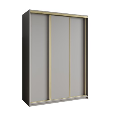 Szafa Przesuwna NISSE 150 cm Szafa Trzydrzwiowa z Szufladami