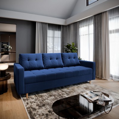MILO Sofa mit Stoff KRONOS 09 - blau