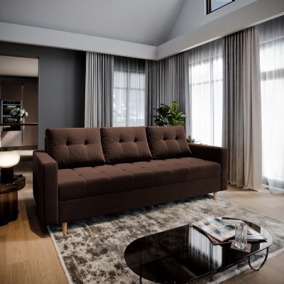 MILO Sofa in KRONOS 06 Stoff - braun