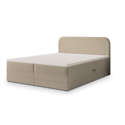 Boxspringbett ARMEL – Boucle-Stoff – Farbe: Now or never 05