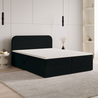Boxspringbett ARMEL – Boucle-Stoff – Farbe: Now or never 100