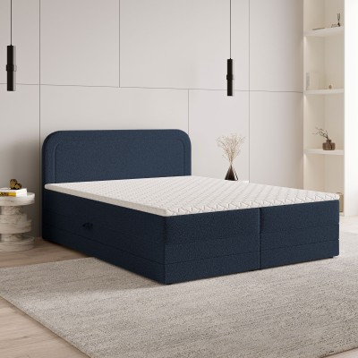 Boxspringbett ARMEL – Boucle-Stoff – Farbe: Now or never 79