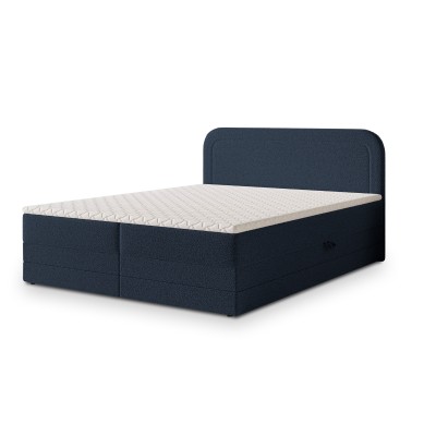 Boxspringbett ARMEL – Boucle-Stoff – Farbe: Now or never 79
