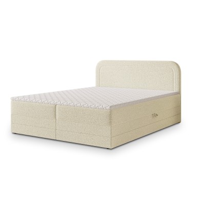 Boxspringbett ARMEL – Boucle-Stoff – Farbe: Now or never 02