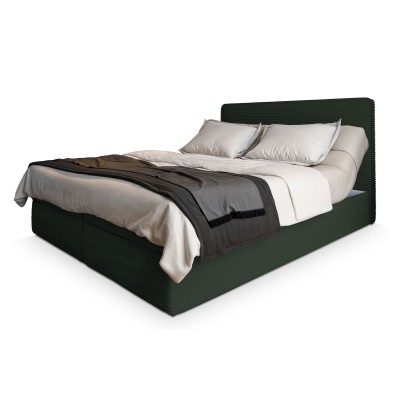 Boxspringbett ASTOR – Kordstoff – Farbe: Lincoln 39