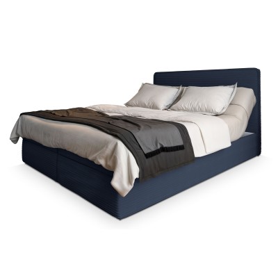 Boxspringbett ASTOR – Kordstoff – Farbe: Lincoln 77