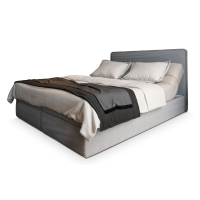 Boxspringbett ASTOR – Kordstoff – Farbe: Lincoln 86