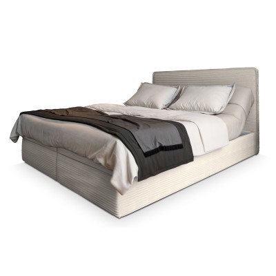 Boxspringbett ASTOR – Kordstoff – Farbe: Lincoln 03