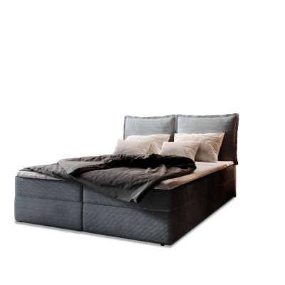 Boxspringbett LENTE – Kordstoff – Farbe: Lincoln 90