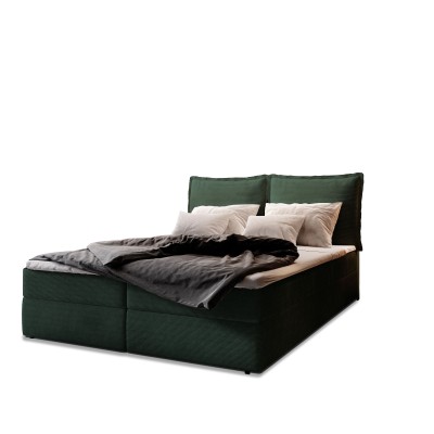 Boxspringbett LENTE – Kordstoff – Farbe: Lincoln 39