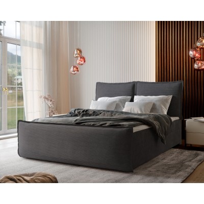 Boxspringbett MONTA – Kordstoff – Farbe: Lincoln 90