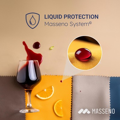 Boxspringbett NIRA – Plüsch-Stoff – Farbe: Roma 27