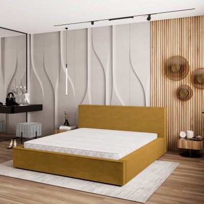 Polsterbett CELORA – Kordstoff – Farbe: Poso 01