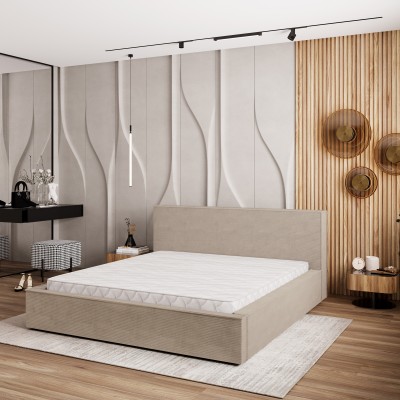 Polsterbett CELORA – Kordstoff – Farbe: Poso 02