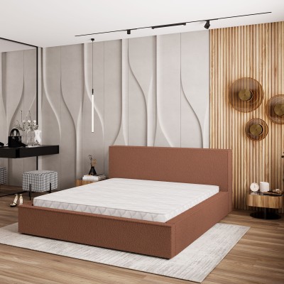 Polsterbett CELORA – Boucle-Stoff – Farbe: Quelle 54