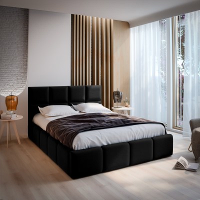 Polsterbett COMO – Geflochtener Stoff – Farbe: Sawana 14