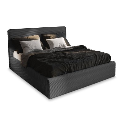 Polsterbett PARMA – Kordstoff – Farbe: Lincoln 90