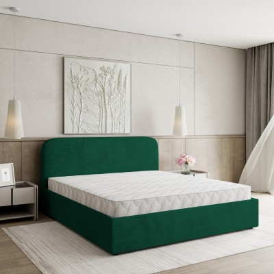 Polsterbett RENIVE – Plüsch-Stoff – Farbe: Kronos 19