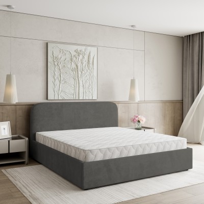 Polsterbett RENIVE – Plüsch-Stoff – Farbe: Kronos 15