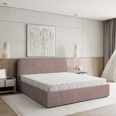 Polsterbett RENIVE – Plüsch-Stoff – Farbe: Kronos 27