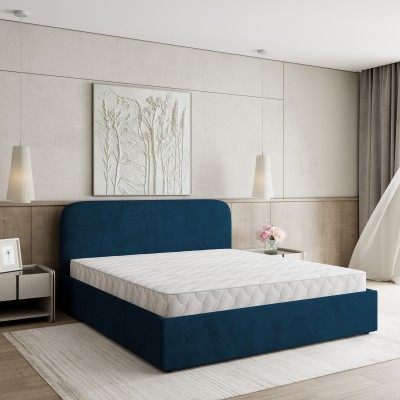 Polsterbett RENIVE – Plüsch-Stoff – Farbe: Kronos 09