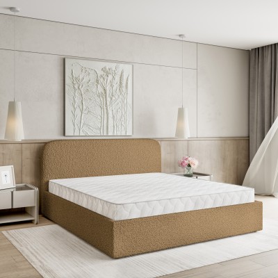 Polsterbett RENIVE – Boucle-Stoff – Farbe: Quelle 17