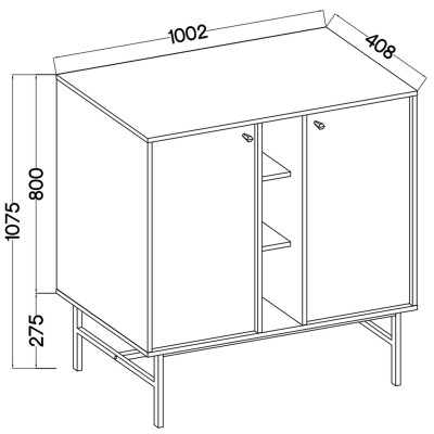 Komoda TORINO 100 cm do Salonu Sypialni