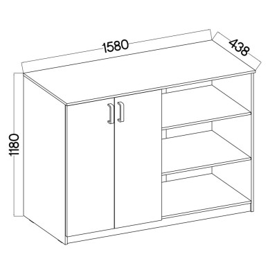 Komoda MALTESA 158 cm do Salonu Sypialni