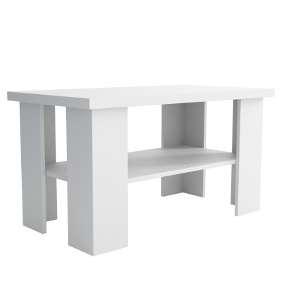 Masseno Couchtisch LAURA 90 cm Weiß