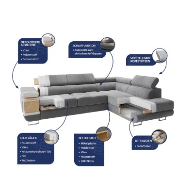 Narożnik SELVA L-S MONOLITH 29 do Salonu