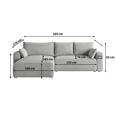 Narożnik FORIL MONOLITH 84 do Salonu