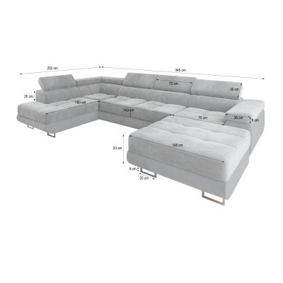 Narożnik CASONE R-S MONOLITH 37 do Salonu