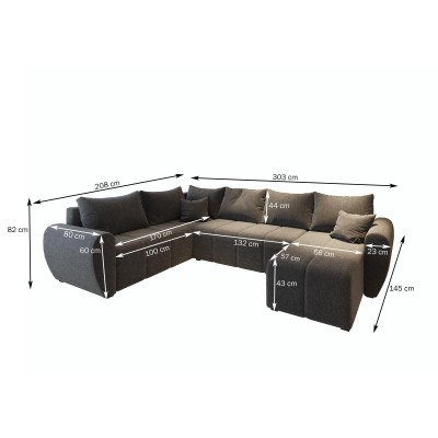 Narożnik MADISON XL R-S SAWANA 21 do Salonu