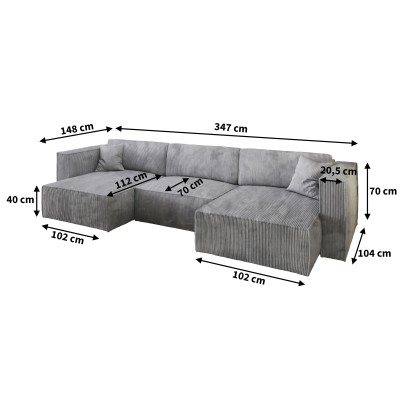 Narożnik SARMO P POSO 06 do Salonu