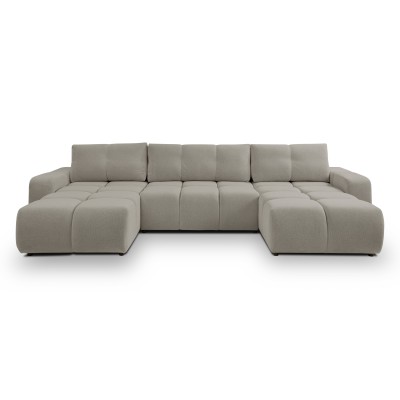 Ecksofa DUCA – Jersey – Farbe: Hellgrau