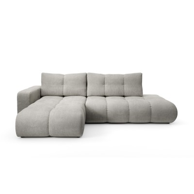 Ecksofa DUCA – Chenille – Farbe: Hellgrau