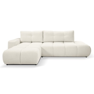 Ecksofa DUCA – Boucle-Stoff – Farbe: Creme