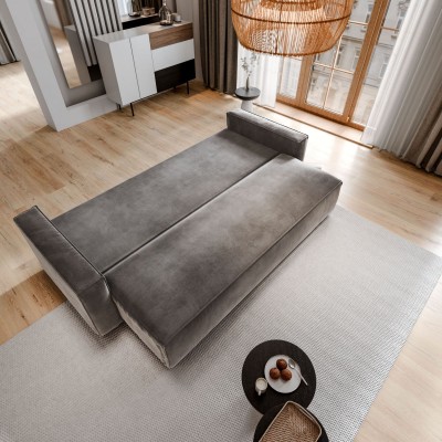 Ausklappbares Velours-Sofa ALATRI