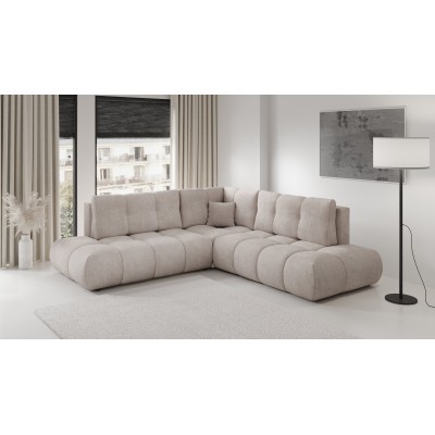Ecksofa DUCA – Chenille – Farbe: Beige