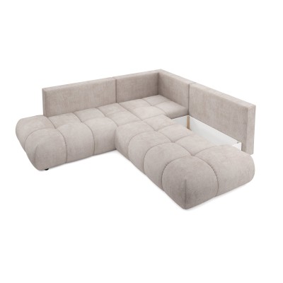Ecksofa DUCA – Chenille – Farbe: Beige