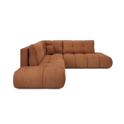 Ecksofa DUCA – Chenille – Farbe: Orange