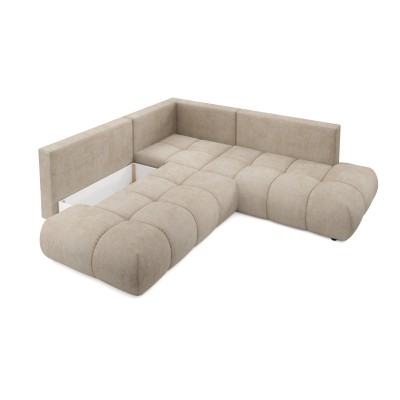 Ecksofa DUCA – Chenille – Farbe: Beige