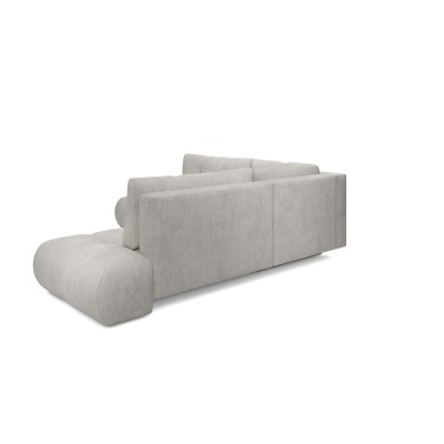 Ecksofa DUCA – Chenille – Farbe: Hellgrau