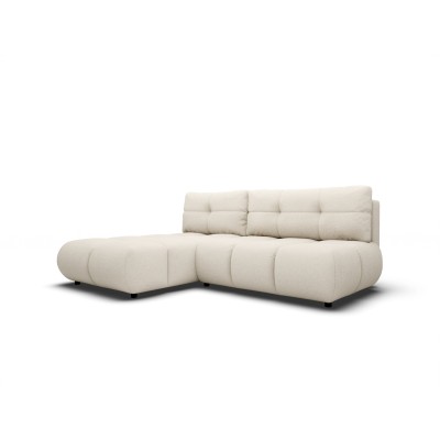 Ecksofa CORSO – Boucle-Stoff – Farbe: Beige