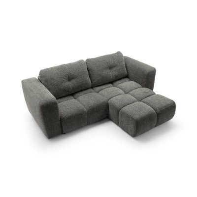 Ecksofa ARTE – Chenille – Farbe: Grau