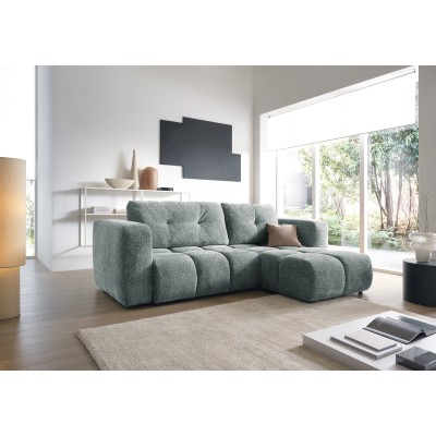 Ecksofa ARTE – Chenille – Farbe: Grau