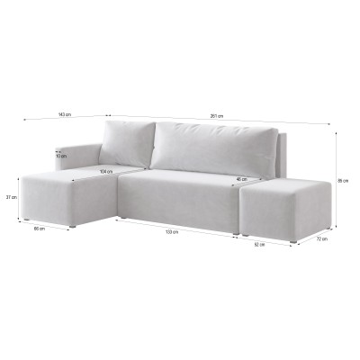 Narożnik VELOTTI R-S PAROS 02 do Salonu