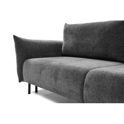 Sofa UNO – Chenille-Stoff – Farbe: Graphitfarben